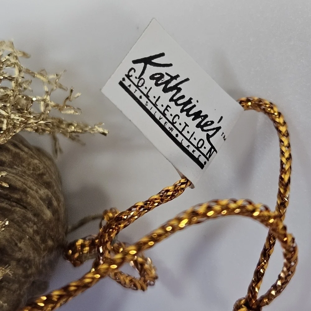 NEW VINTAGE Katherine's Collection Lion Charm Bell Bag Ornament Wayne Kleski